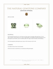 0.29 Ct. Green Tourmaline from Mozambique Appraisal