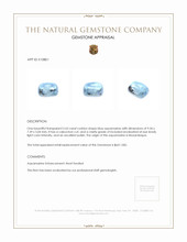 2.63 Ct. Cabochon Aquamarine from Mozambique Appraisal