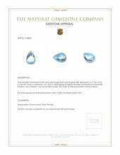 3.26 Ct. Cabochon Aquamarine from Mozambique Appraisal
