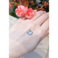 3.58 Ct. Cabochon Aquamarine from Mozambique Life Style
