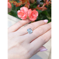 3.58 Ct. Cabochon Aquamarine from Mozambique Life Style