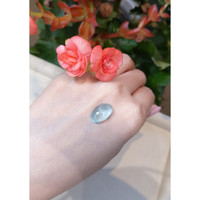5.64 Ct. Cabochon Aquamarine from Mozambique Life Style