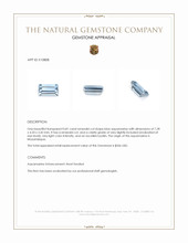 0.81 Ct. Aquamarine from Mozambique Appraisal