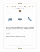 0.81 Ct. Aquamarine from Mozambique Appraisal