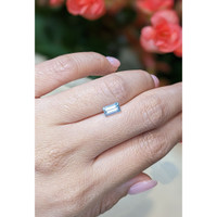 0.81 Ct. Aquamarine from Mozambique Life Style