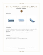 0.93 Ct. Aquamarine from Mozambique Appraisal