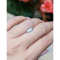0.93 Ct. Aquamarine from Mozambique Life Style