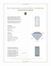0.93 Ct. Aquamarine from Mozambique 3 D Scan Report