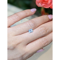 0.64 Ct. Aquamarine from Mozambique Life Style