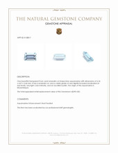 0.66 Ct. Aquamarine from Mozambique Appraisal