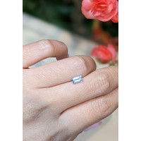 0.66 Ct. Aquamarine from Mozambique Life Style