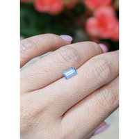 0.73 Ct. Aquamarine from Mozambique Life Style