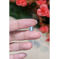 0.73 Ct. Aquamarine from Mozambique Life Style