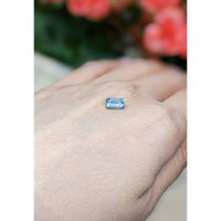 0.78 Ct. Aquamarine from Mozambique Life Style