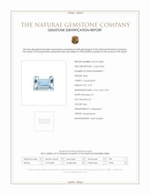 0.78 Ct. Aquamarine from Mozambique Scan Report