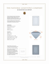 0.78 Ct. Aquamarine from Mozambique 3 D Scan Report