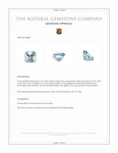 2.66 Ct. Blue Aquamarine from Mozambique Appraisal