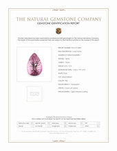 3.74 Ct. Pink Topaz from Ceylon (Sri Lanka) Scan Report