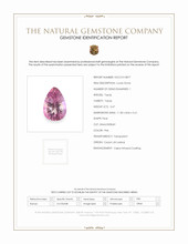 3.47 Ct. Pink Topaz from Ceylon (Sri Lanka) Scan Report