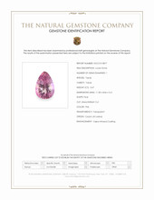 3.47 Ct. Pink Topaz from Ceylon (Sri Lanka) Scan Report
