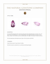 4.06 Ct. Pink Topaz from Ceylon (Sri Lanka) Appraisal