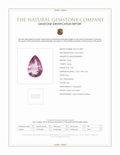 3.20 Ct. Pink Topaz from Ceylon (Sri Lanka) Scan Report