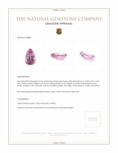 3.46 Ct. Pink Topaz from Ceylon (Sri Lanka) Appraisal