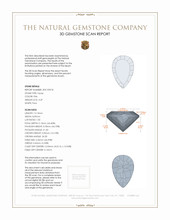 3.29 Ct. Topaz from Ceylon (Sri Lanka) 3 D Scan Report