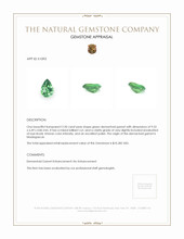 2.20 Ct. Demantoid Garnet from Madagascar Appraisal