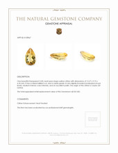 5.00 Ct. Citrine from Ceylon (Sri Lanka) Appraisal