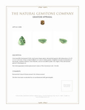 0.86 Ct. Demantoid Garnet from Madagascar Appraisal