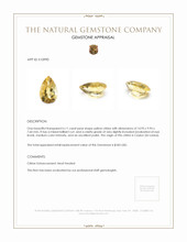 6.11 Ct. Citrine from Ceylon (Sri Lanka) Appraisal