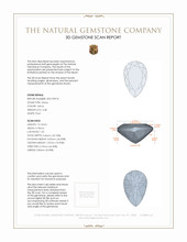 4.38 Ct. Citrine from Burma (Myanmar) 3 D Scan Report