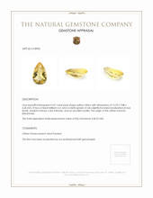 5.07 Ct. Citrine from Burma (Myanmar) Appraisal
