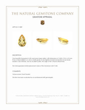 4.58 Ct. Yellow Citrine from Burma (Myanmar) Appraisal