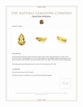 4.58 Ct. Citrine from Burma (Myanmar) Appraisal