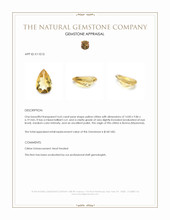 4.65 Ct. Yellow Citrine from Burma (Myanmar) Appraisal