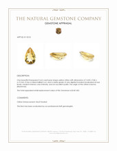 4.65 Ct. Citrine from Burma (Myanmar) Appraisal