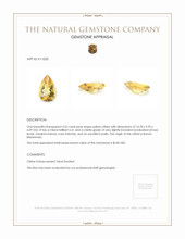 4.32 Ct. Yellow Citrine from Burma (Myanmar) Appraisal