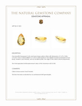 4.40 Ct. Yellow Citrine from Burma (Myanmar) Appraisal
