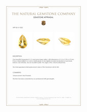 5.12 Ct. Yellow Citrine from Burma (Myanmar) Appraisal