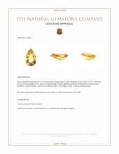 4.31 Ct. Yellow Citrine from Burma (Myanmar) Appraisal