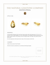 4.68 Ct. Yellow Citrine from Burma (Myanmar) Appraisal
