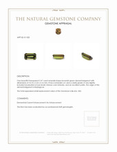 2.47 Ct. Demantoid Garnet from Madagascar Appraisal