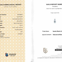 3.35 Ct. Aquamarine from Brazil Scan Report