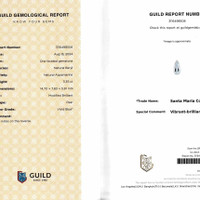 3.35 Ct. Blue Aquamarine from Brazil Scan Report