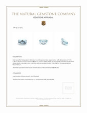 1.84 Ct. Aquamarine from Mozambique Appraisal