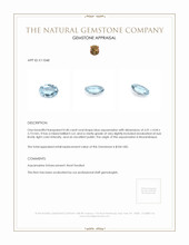 0.40 Ct. Aquamarine from Mozambique Appraisal