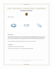 0.41 Ct. Aquamarine from Mozambique Appraisal