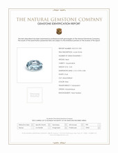 0.43 Ct. Blue Aquamarine from Mozambique Scan Report